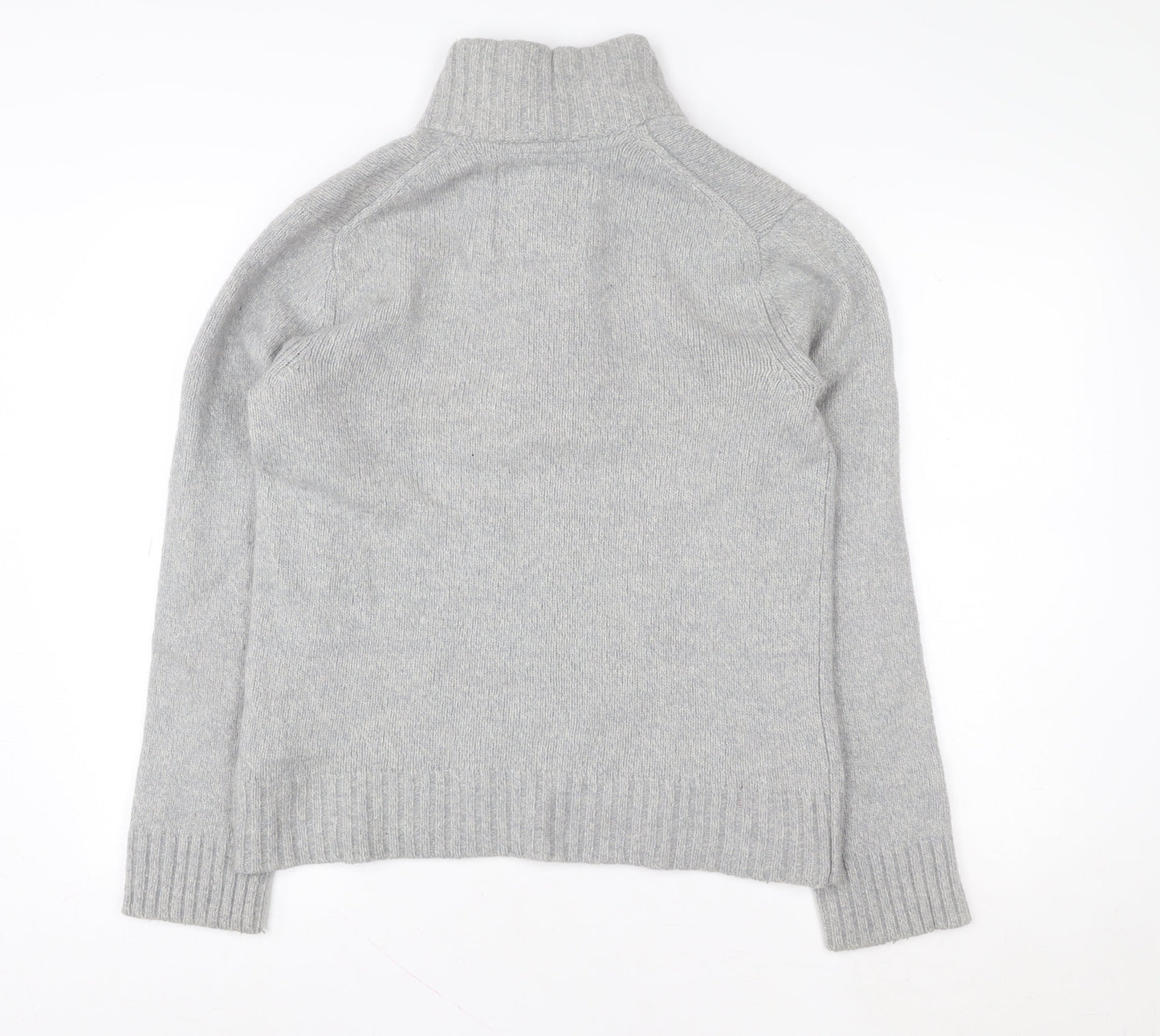 H&M L.O.G.G. Grey Wool Blend Henley Jumper Women’s Size L