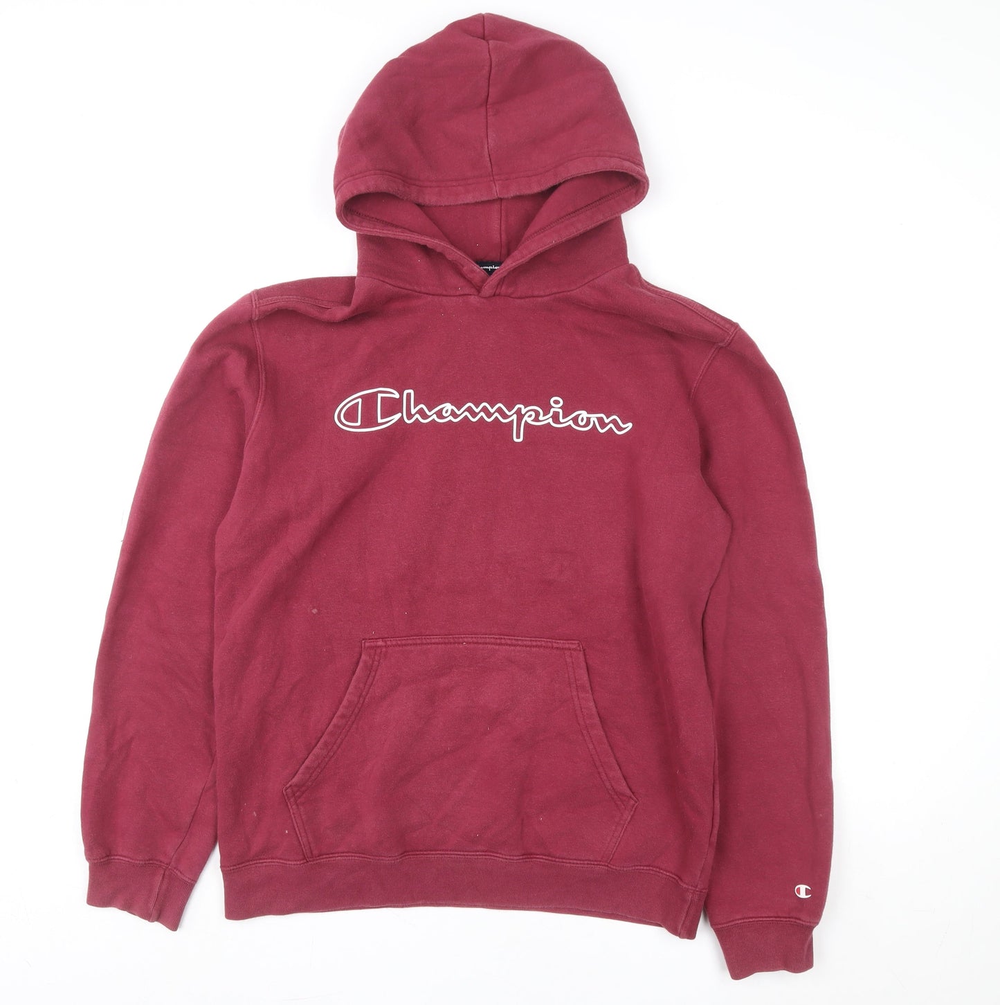 Mens UK L Regular Champion Red Pullover Hoodie