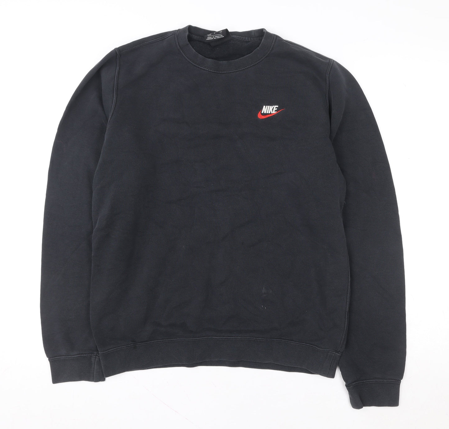 Nike Men's Black Small Pullover Crew Neck Sweatshirt