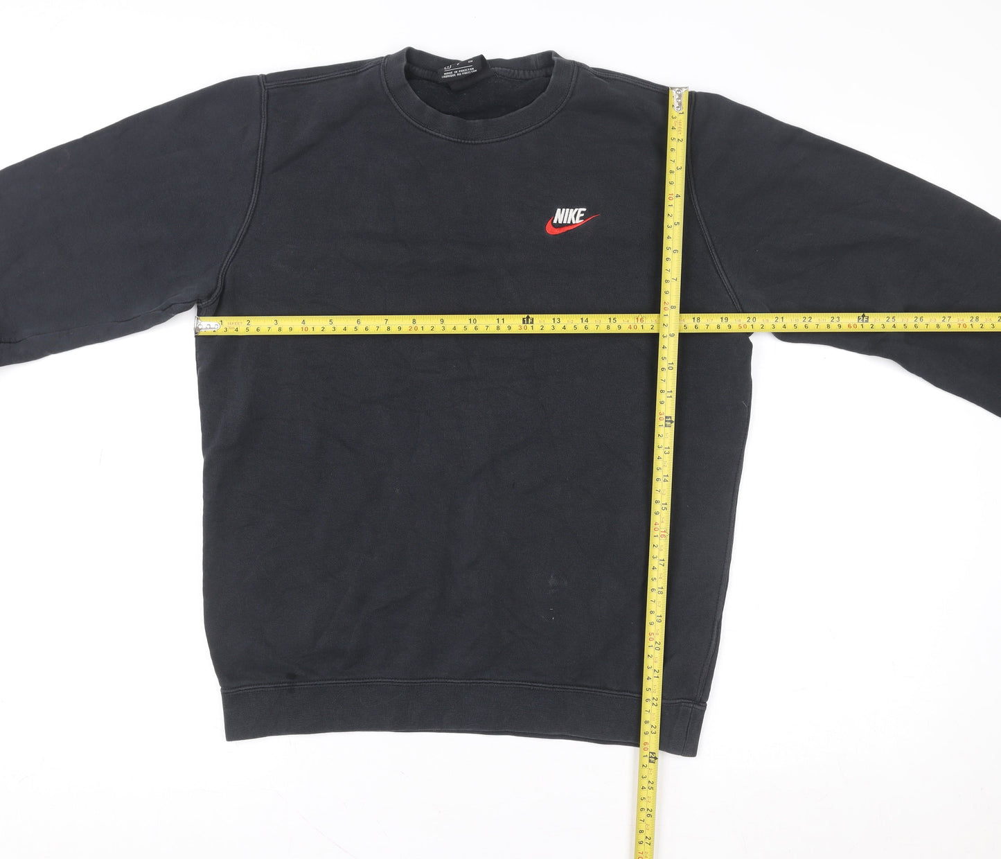 Nike Men's Black Small Pullover Crew Neck Sweatshirt