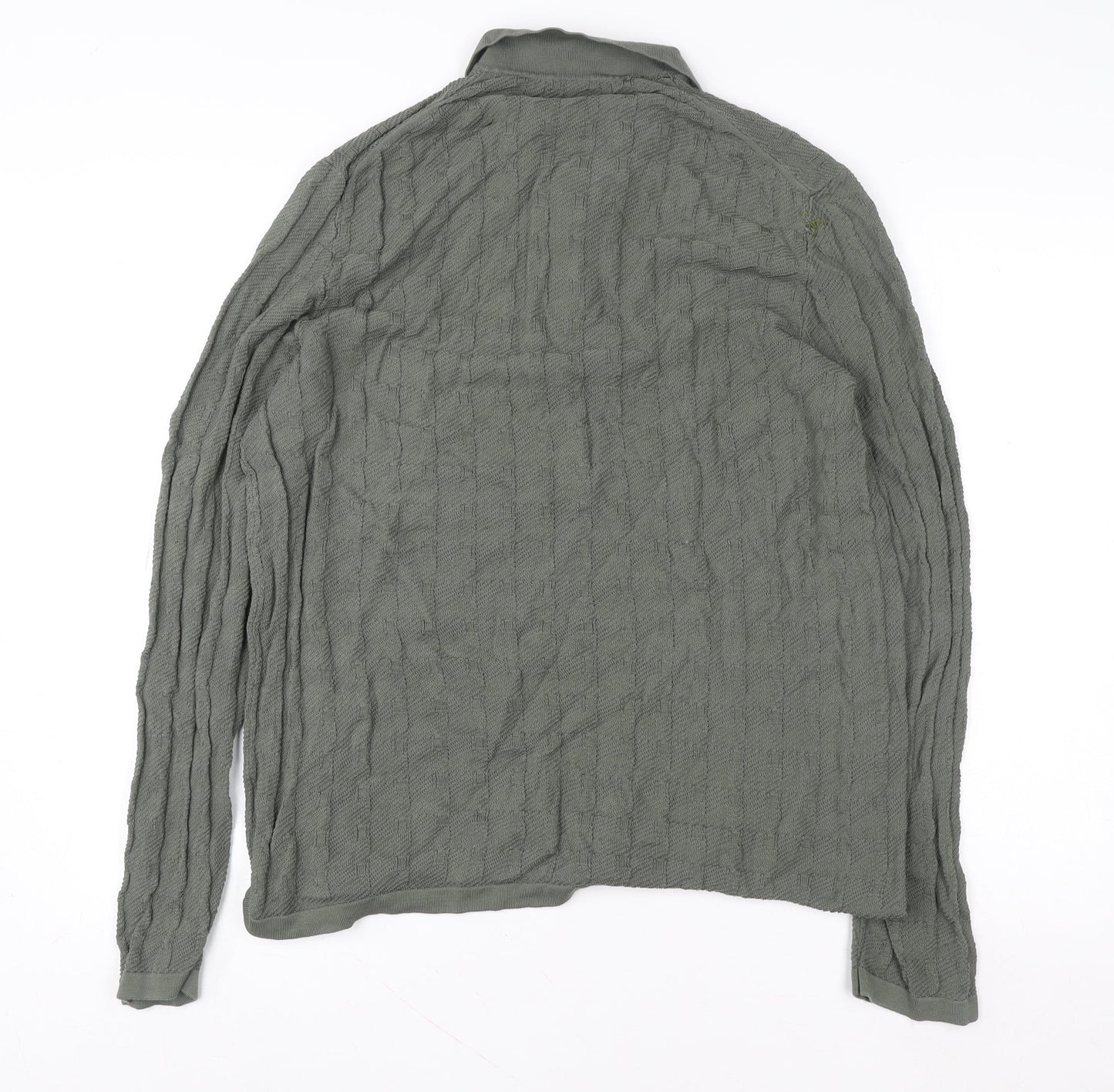 Marks and Spencer Autograph Men's Grey XL 1/2 Zip Cotton Sweatshirt