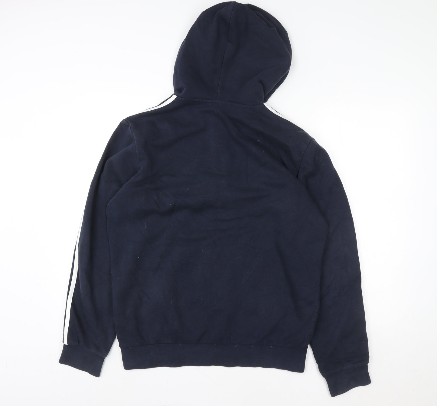 Mens UK M Regular adidas Blue Full Zip Hoodie