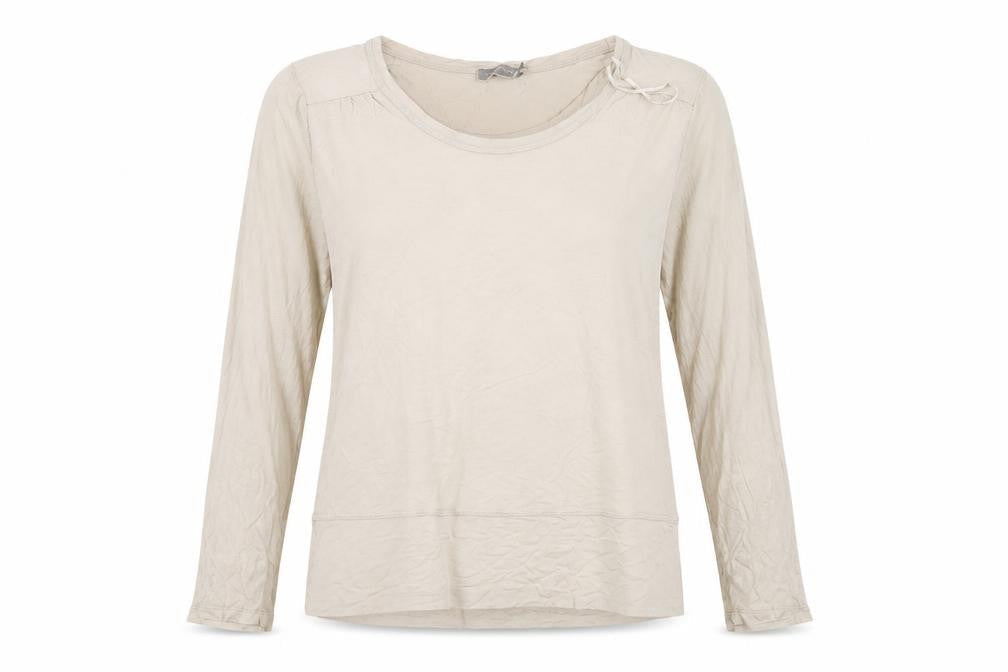 Mint Velvet Women’s Beige Long Sleeve Viscose Blouse Size 18