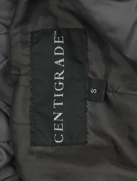 Centigrade Women's Grey Long Puffer Coat S Hooded Down Winter Jacket