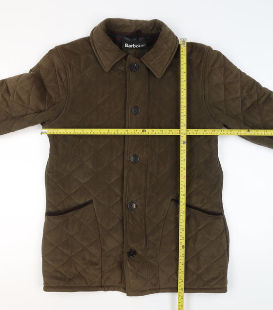 Barbour Men Brown Quilted Jacket Small Classic Country Style