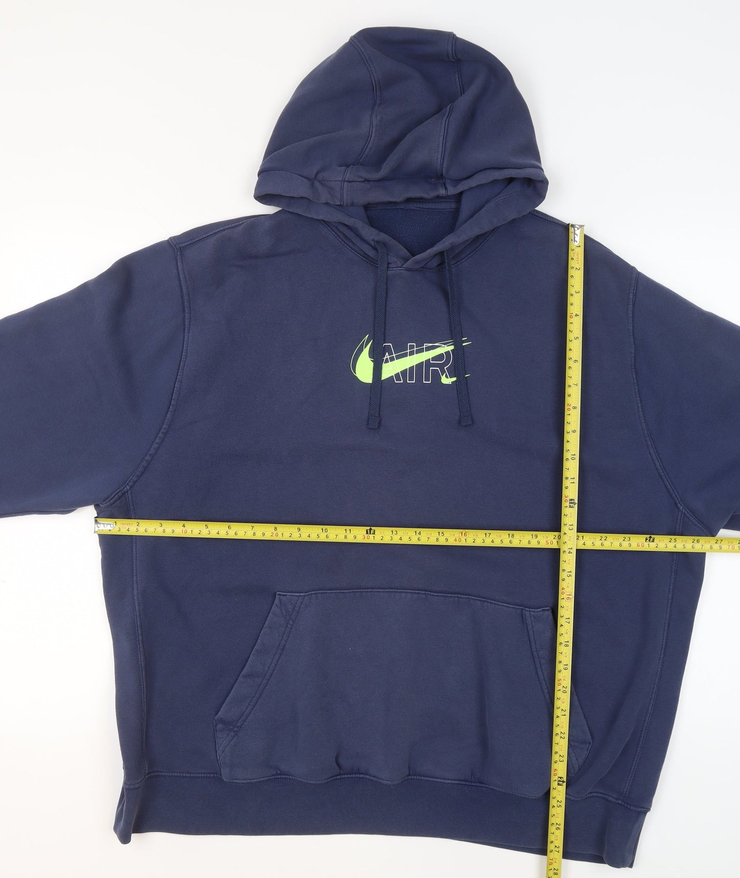 Nike Mens Blue Pullover Hoodie Graphic Logo Sportswear