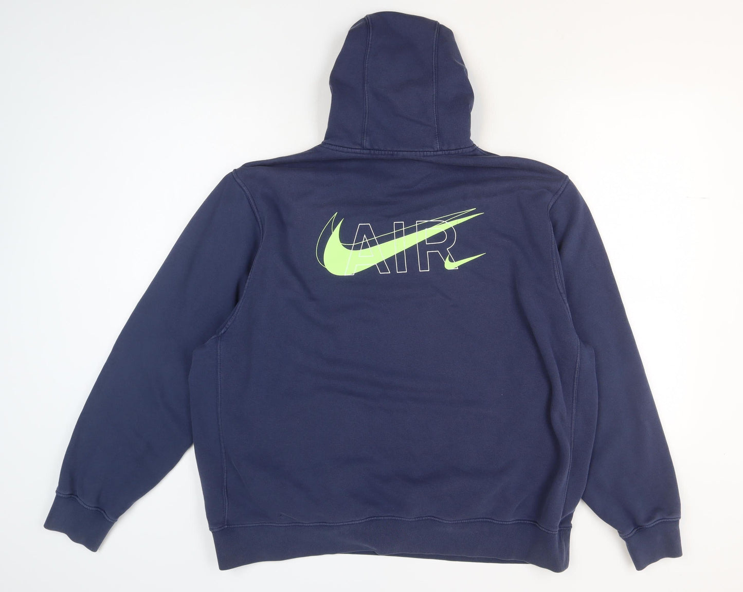 Nike Mens Blue Pullover Hoodie Graphic Logo Sportswear