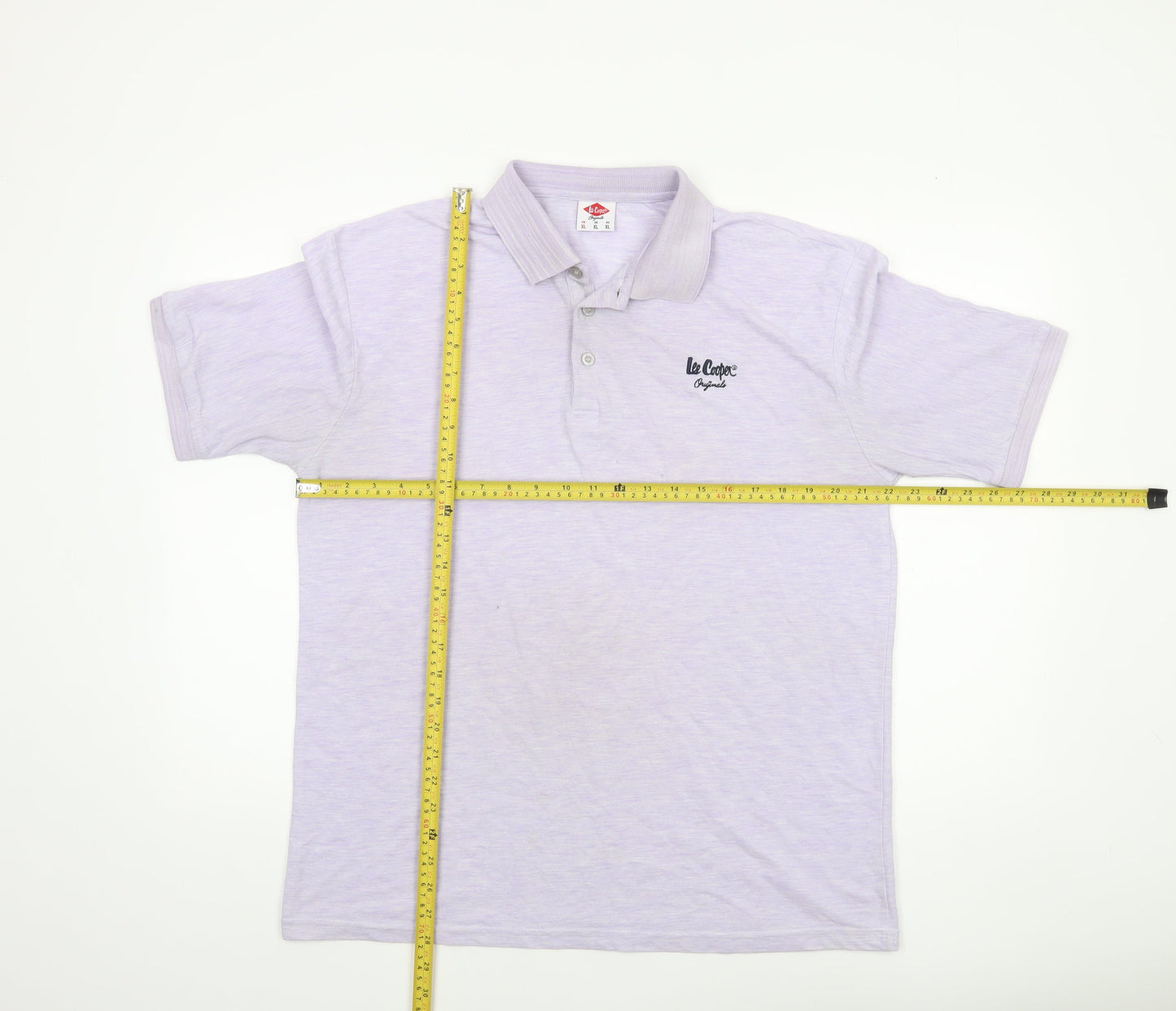 Lee Cooper Men's Purple XL Regular Fit Cotton Polo Shirt