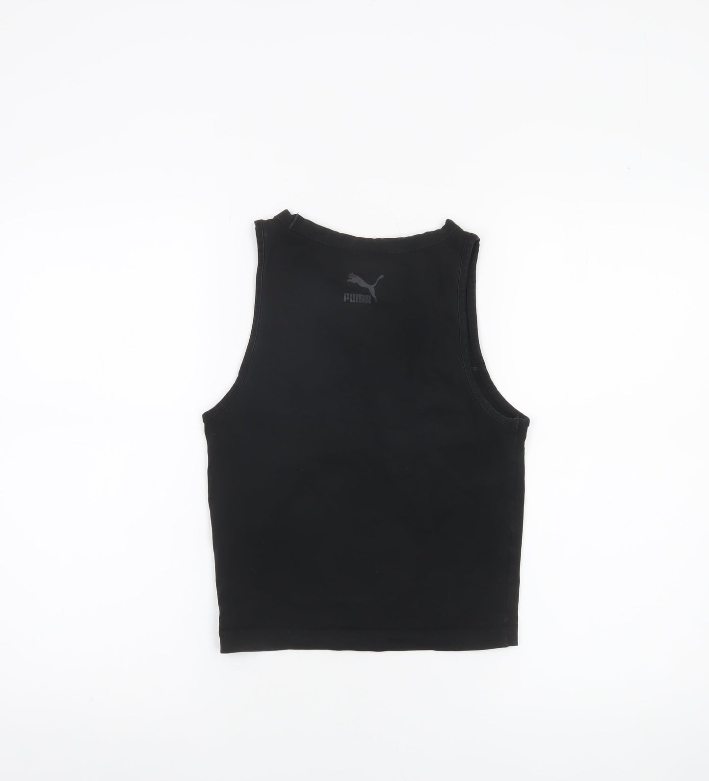 Womens UK Size M PUMA Black Cotton Blend Tank