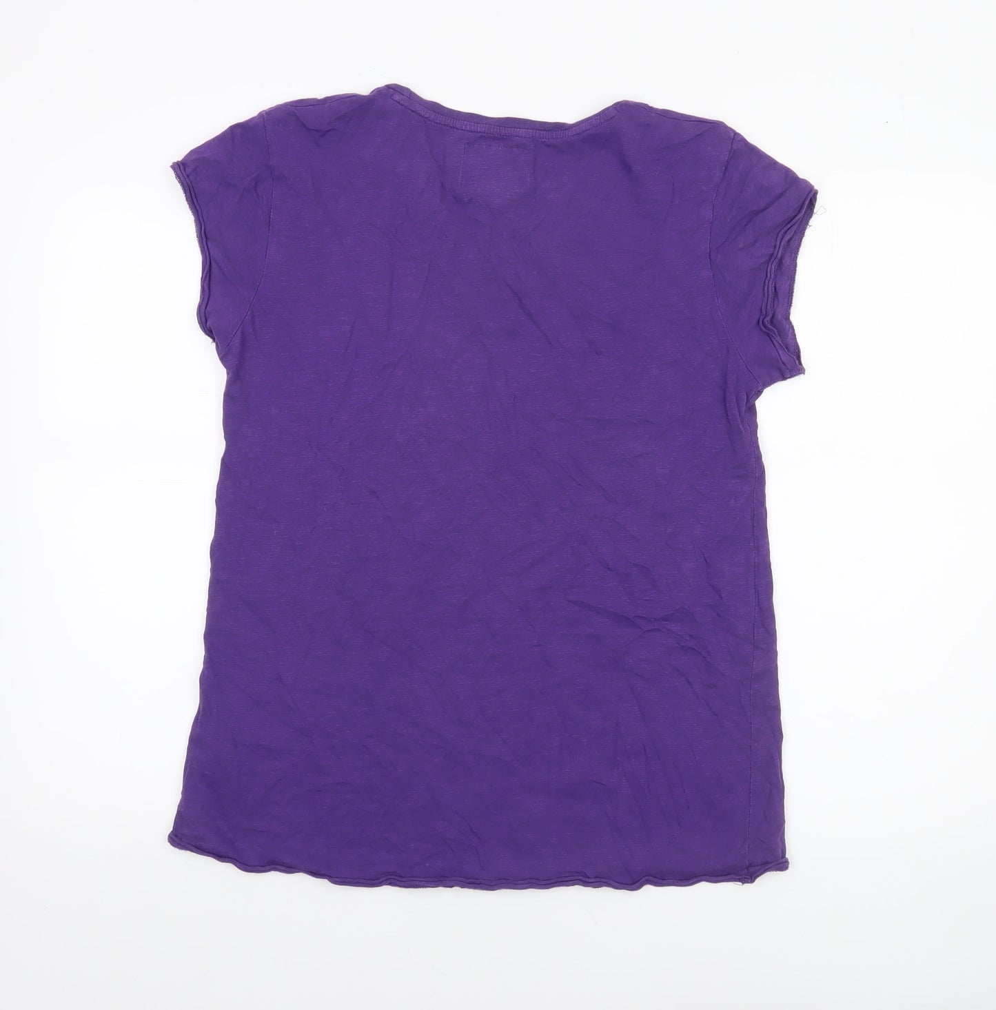 Superdry Womens Purple Cotton Short Sleeve Vintage T-Shirt XL