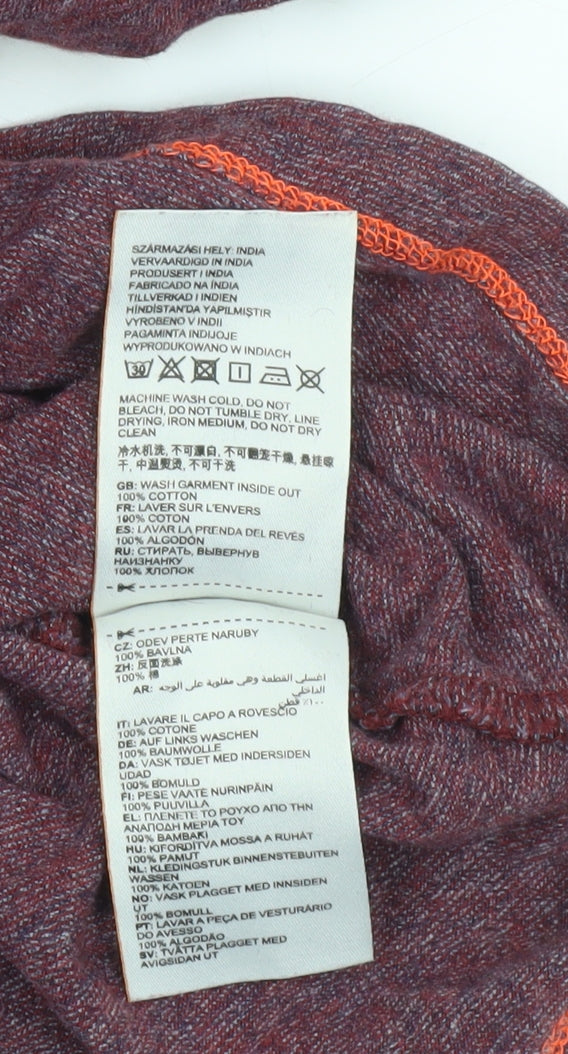 Superdry Men’s Red Crew Neck Cotton T-Shirt Size L