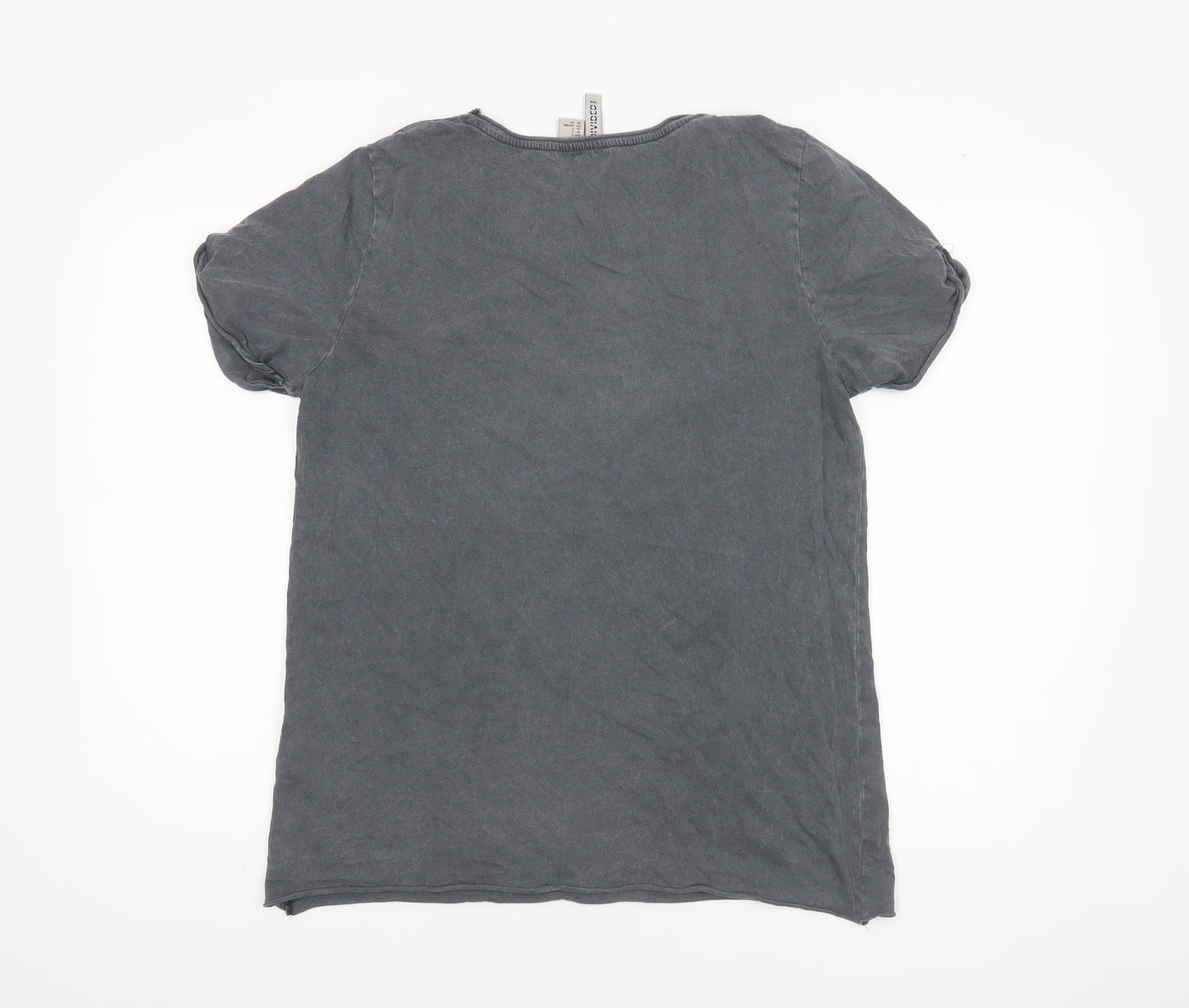 H&M Divided Rolling Stones Grey T-Shirt Women’s Small Rock Graphic