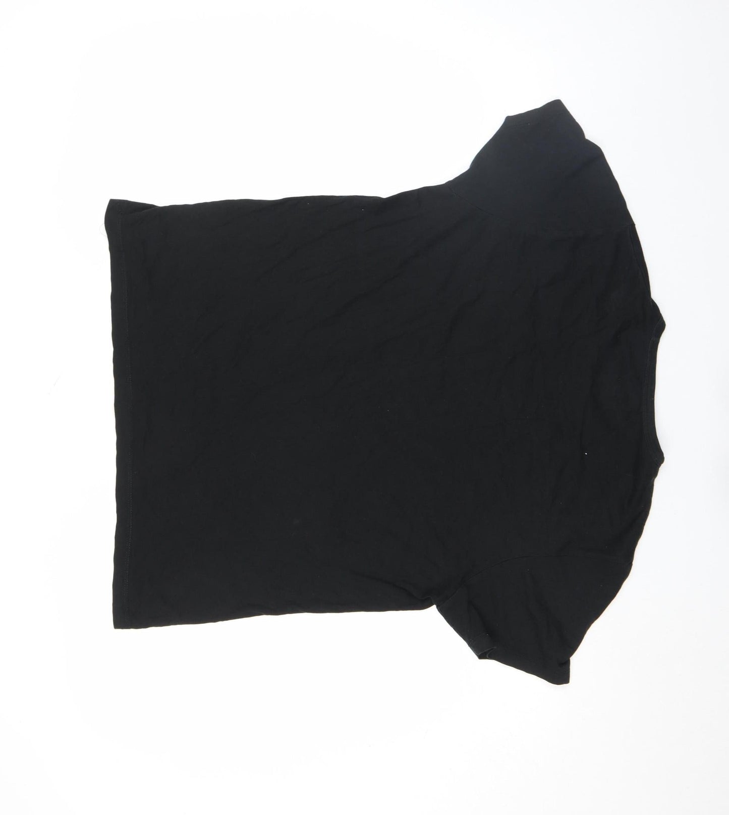 Unisex Adultss UK Size L JACK & JONES Black 100% Cotton T-Shirt