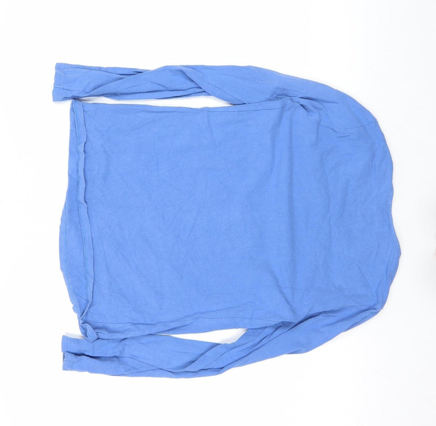 Next Maternity Blue Long Sleeve Cotton T-Shirt Size 8 Women's