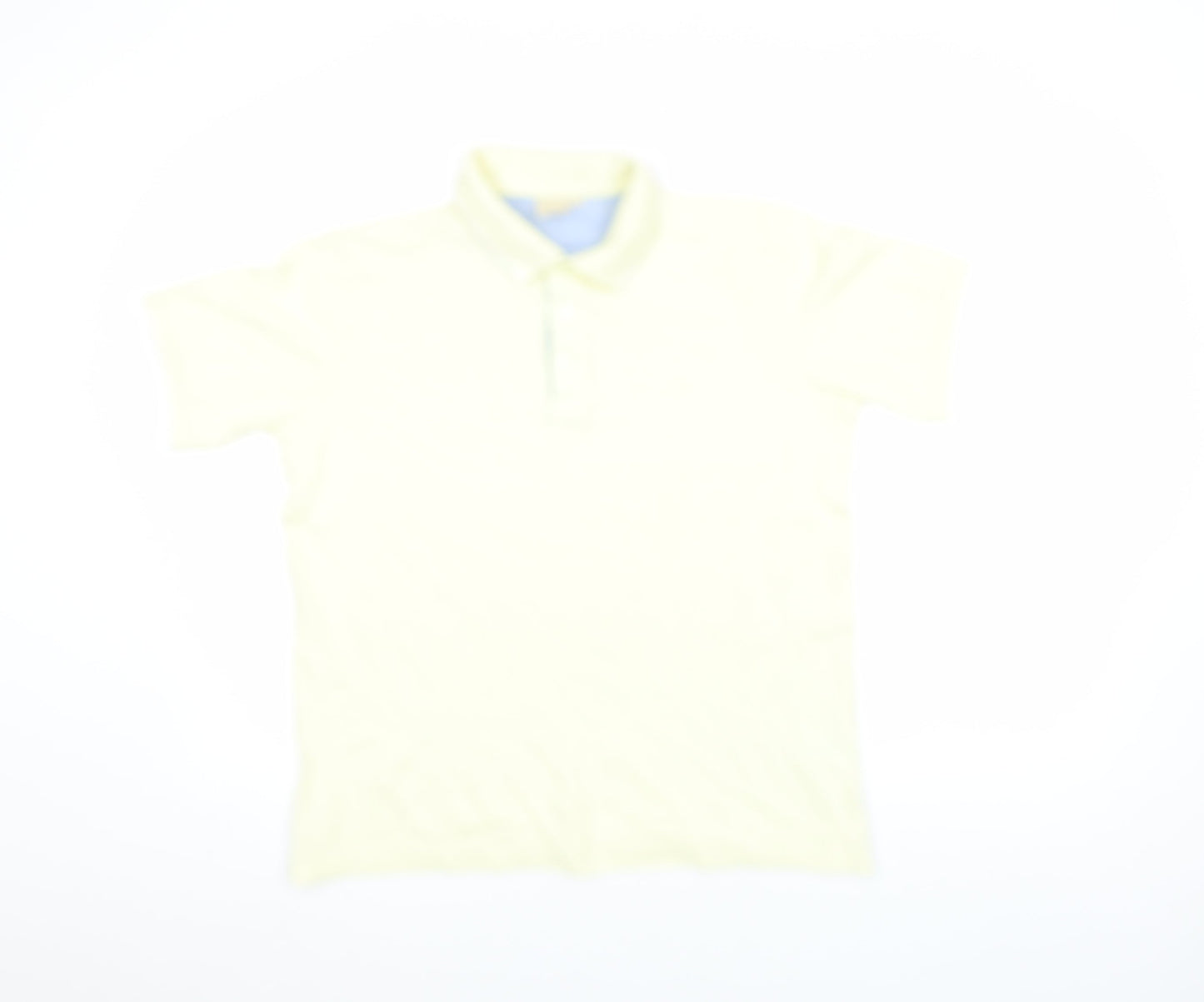 Cotton Traders Men's Pale Yellow 100% Cotton Polo Shirt Size S