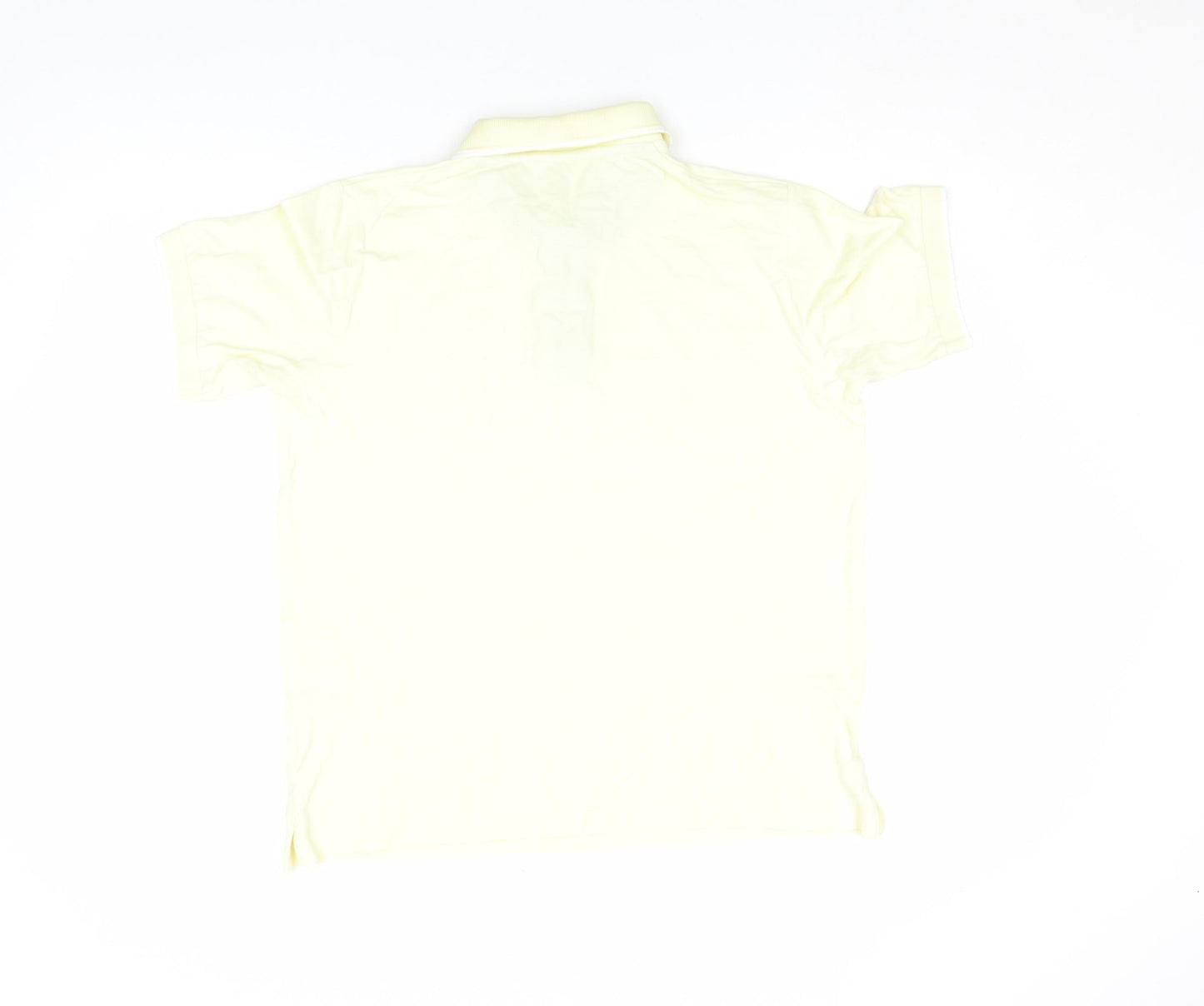 Cotton Traders Men's Pale Yellow 100% Cotton Polo Shirt Size S