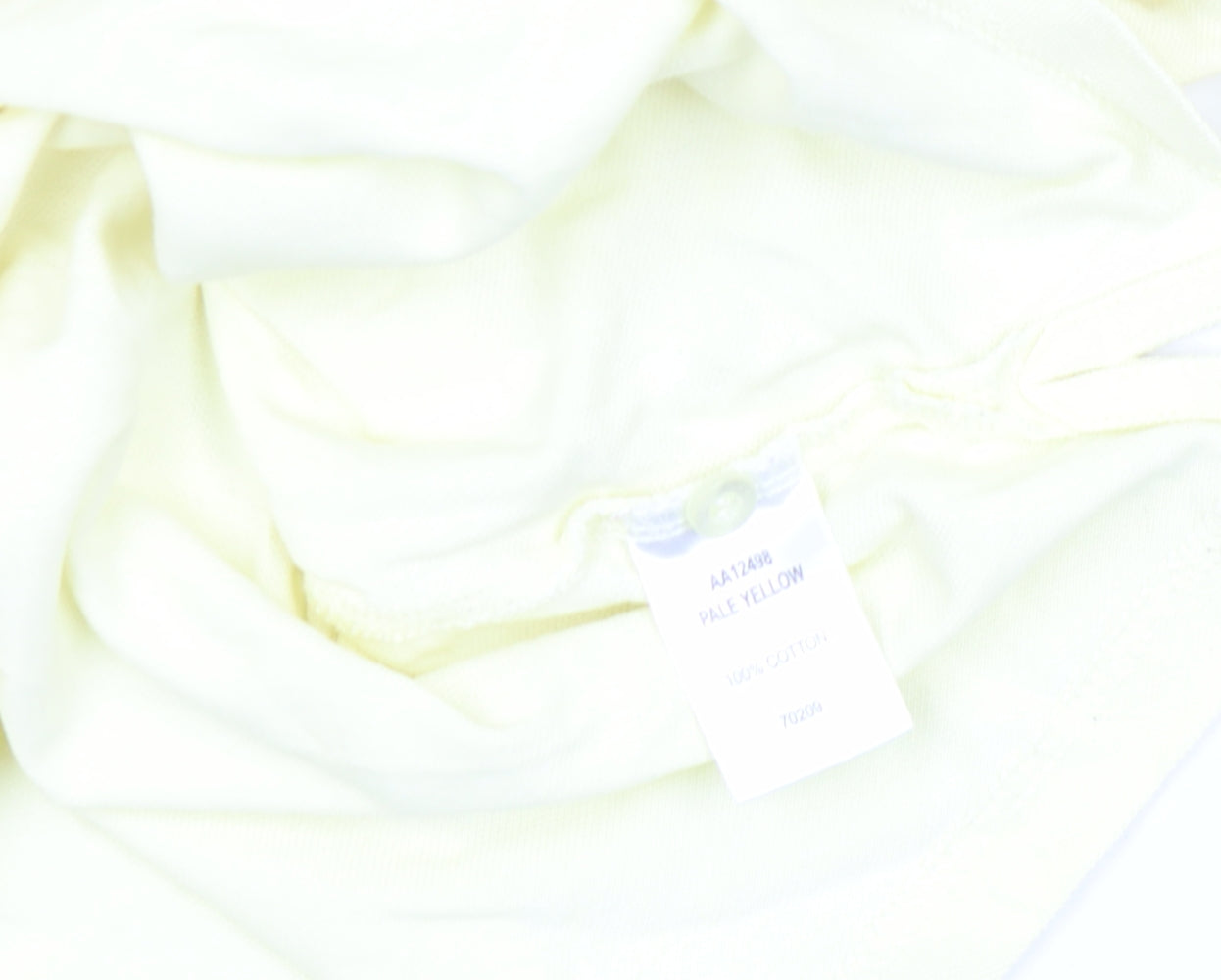 Cotton Traders Men's Pale Yellow 100% Cotton Polo Shirt Size S