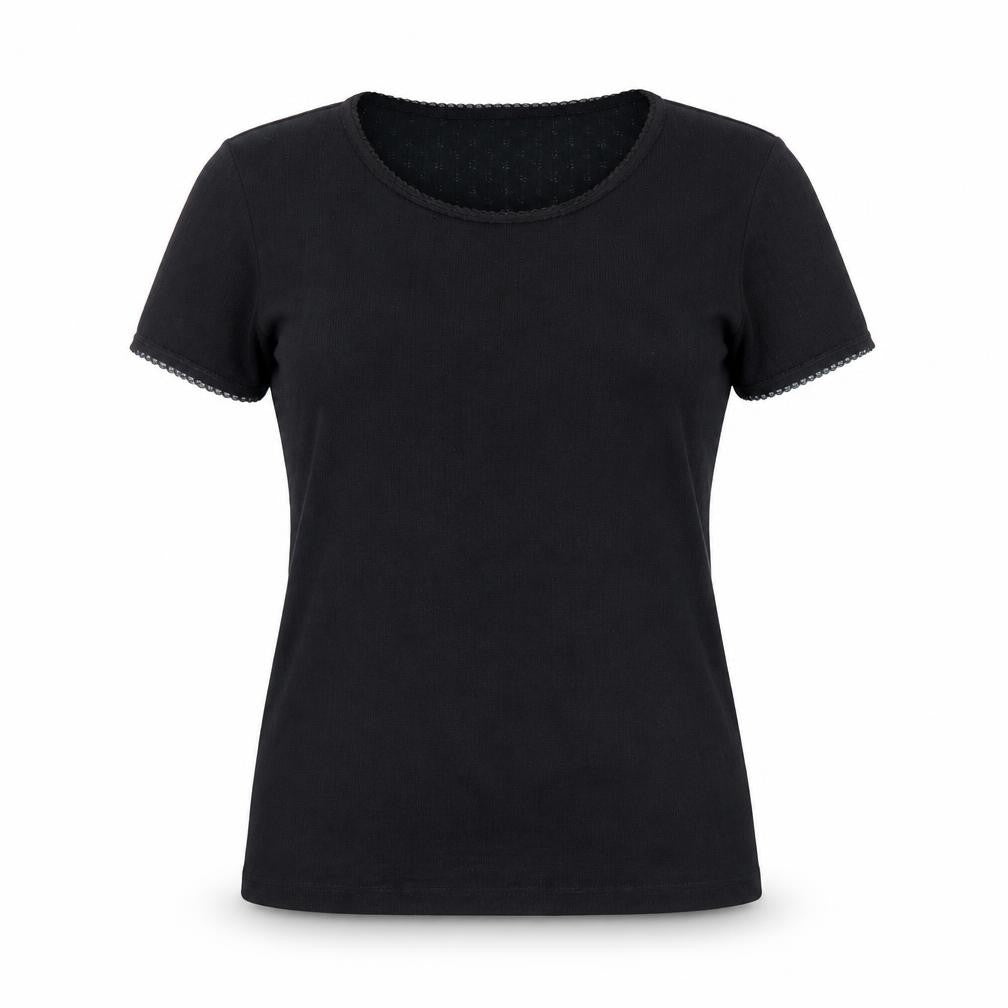 Marks and Spencer Women’s Black Short Sleeve Jersey T-Shirt Size 12