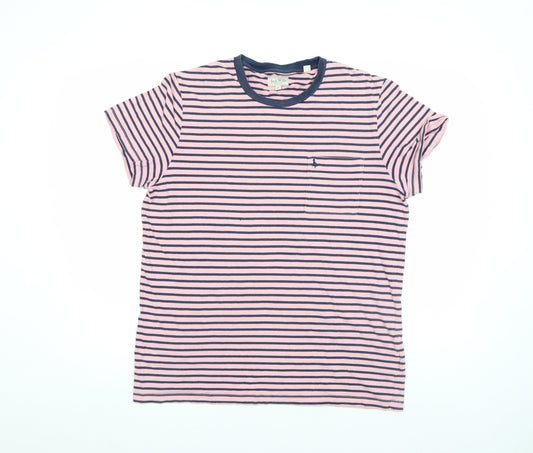 Mens UK Size XL Jack Wills Pink  Cotton T-Shirt