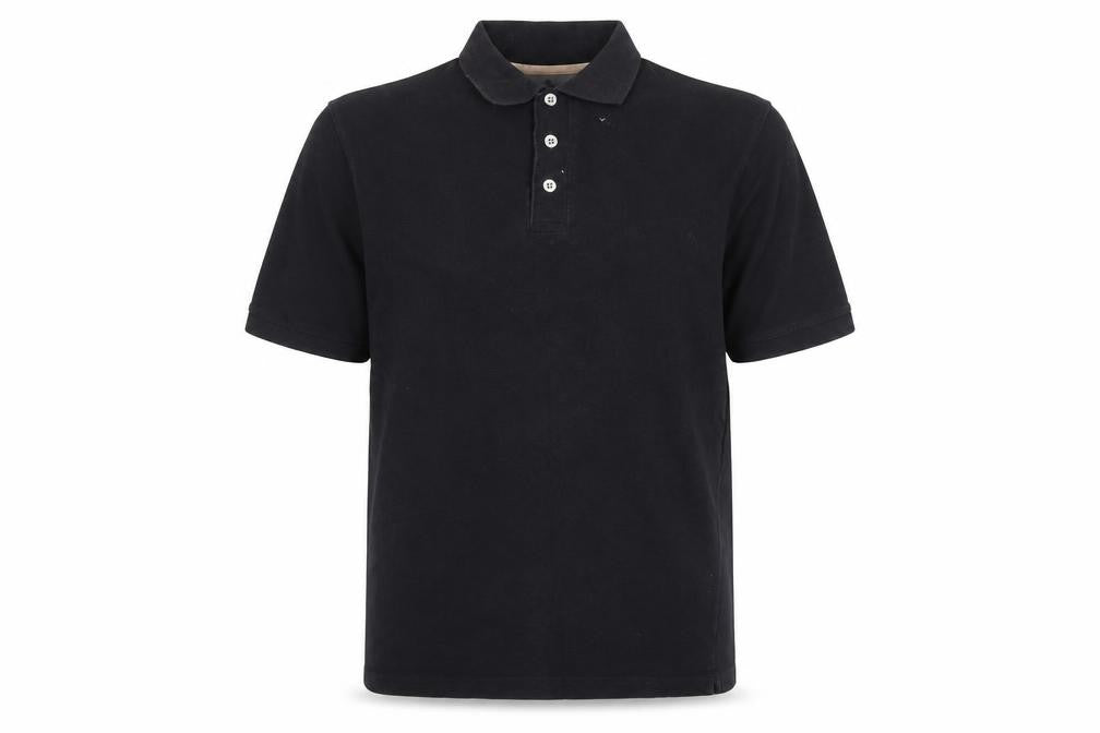 Urban Spirit Men's Black Cotton Short Sleeve Polo Shirt Size M