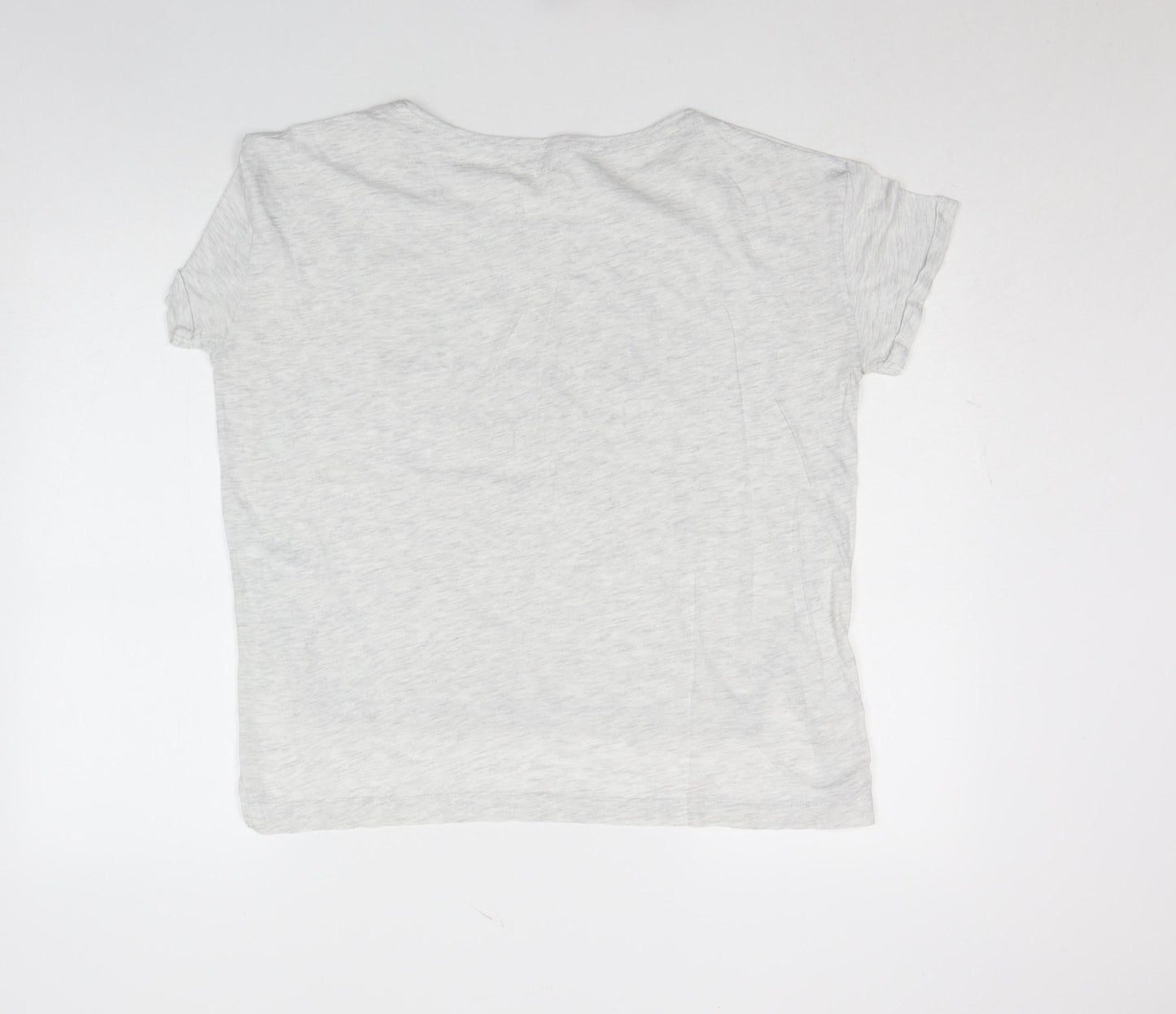 Marks and Spencer Women’s Grey T-Shirt Size 12 Short Sleeve Cotton