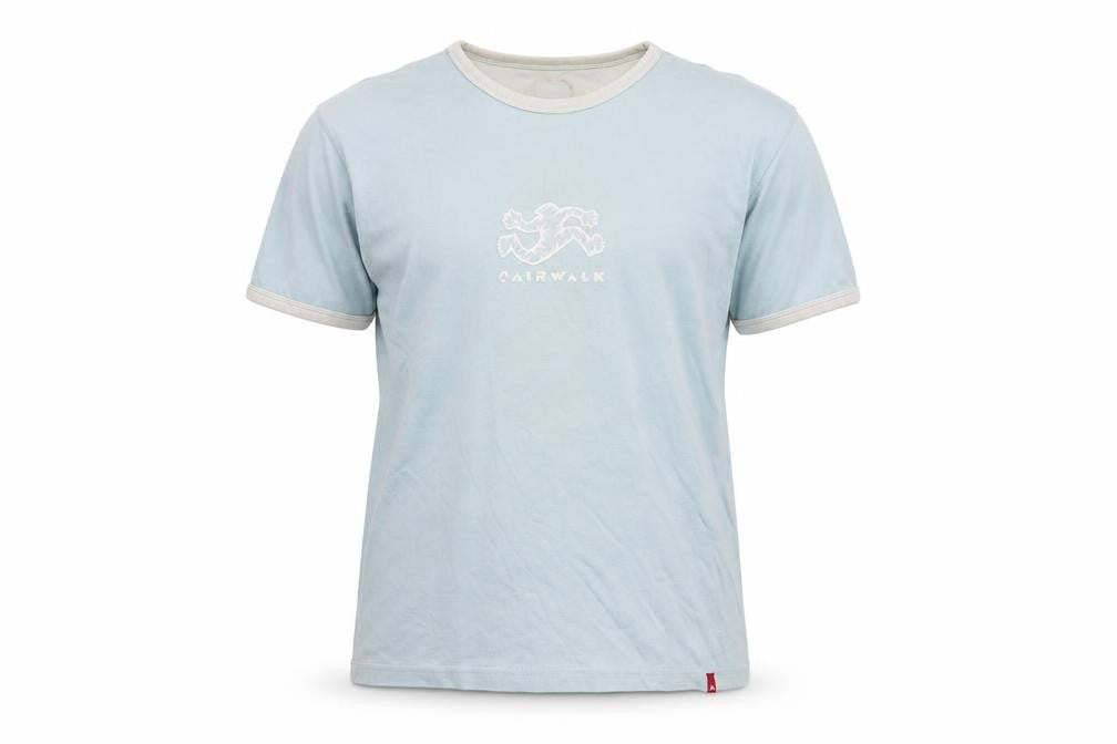 Airwalk Men's Blue Cotton Short Sleeve Retro Graphic T-Shirt L