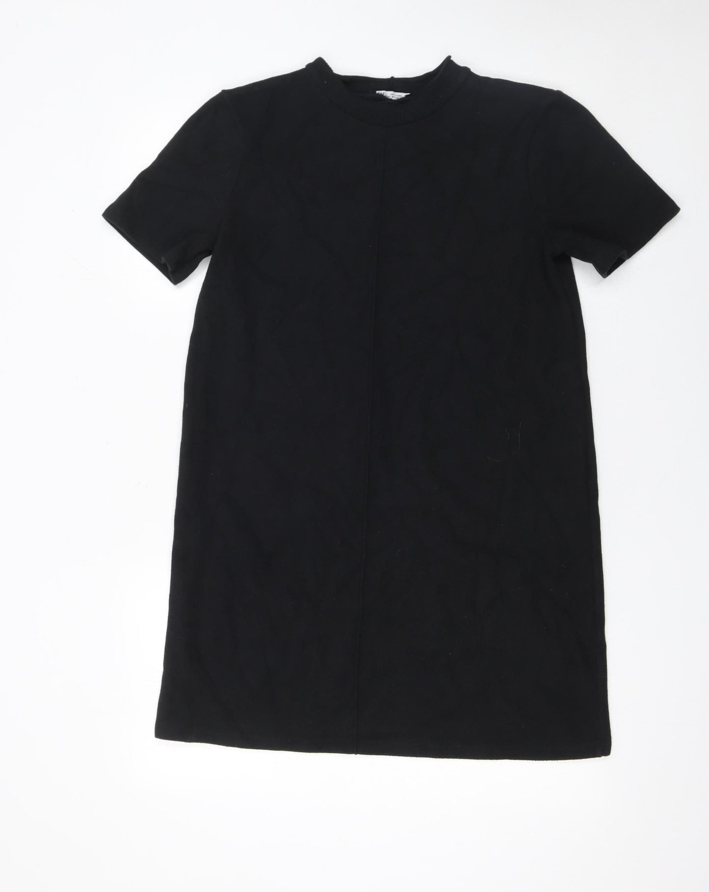 Zara Womens Black T-Shirt Dress Size 12 Short Sleeve Casual