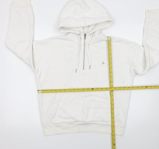 Womens UK 12 Regular Jack Wills White Pullover Hoodie