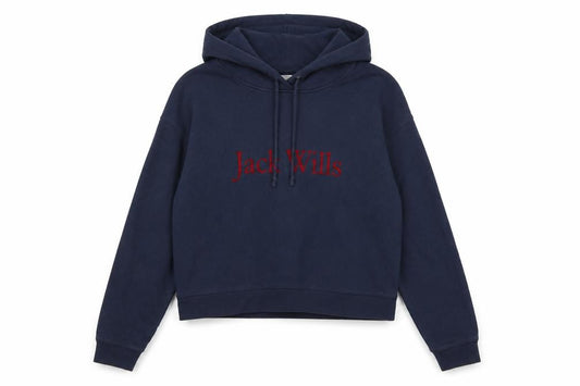 Womens UK 8 Regular Jack Wills Blue Pullover Hoodie