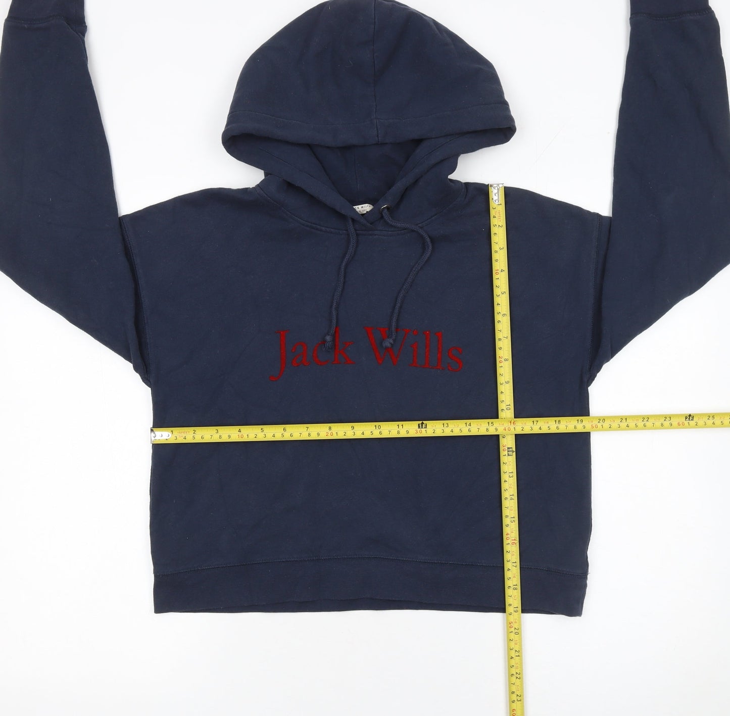 Womens UK 8 Regular Jack Wills Blue Pullover Hoodie