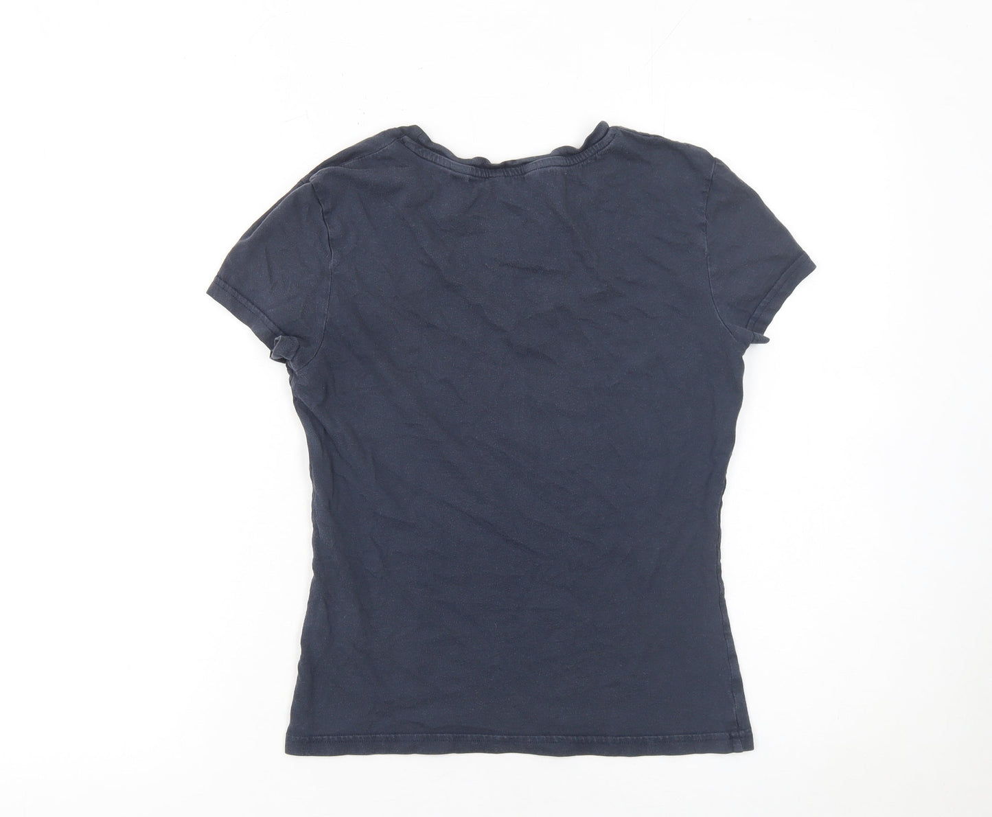 Womens UK Size 6 Jack Wills Blue 100% Cotton T-Shirt