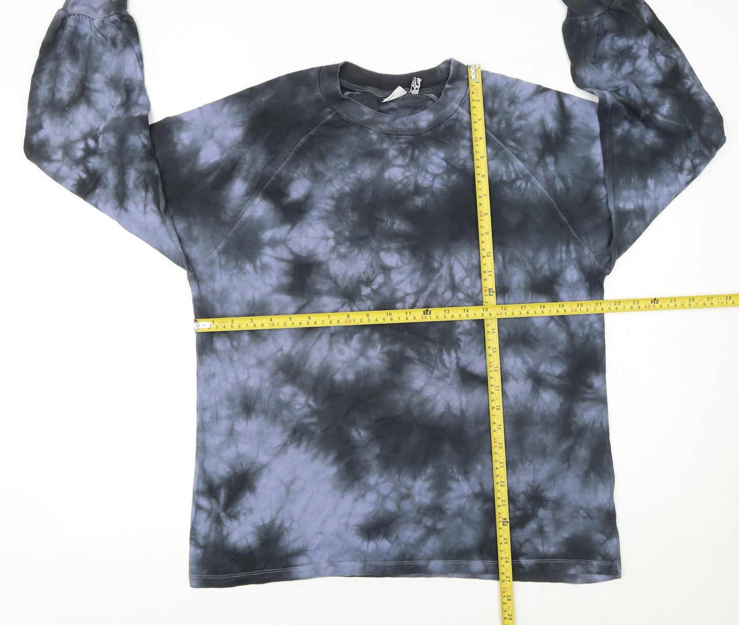 ASOS Women’s Multicoloured Tie-Dye Long Sleeve Cotton T-Shirt UK 8