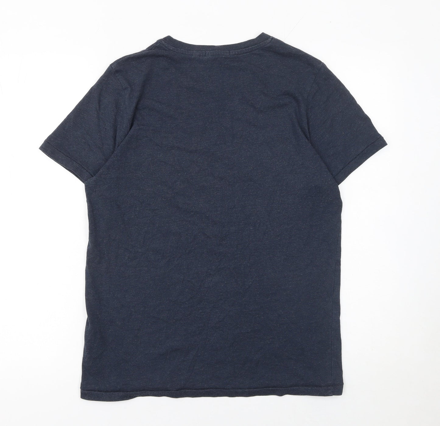 Mens UK Size S JACK & JONES Blue  Cotton Blend T-Shirt