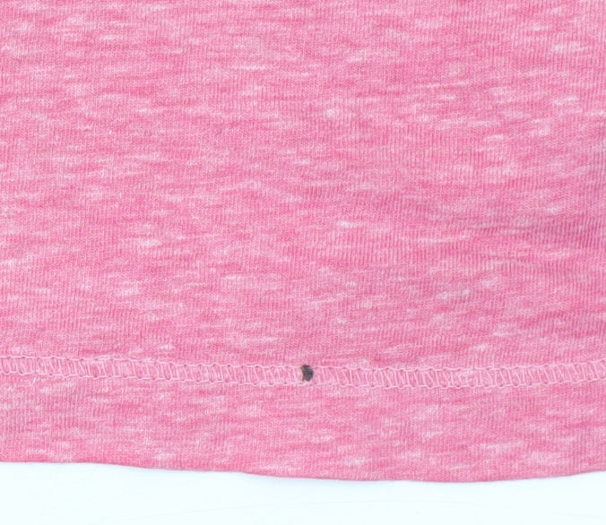 Womens UK Size 6 Jack Wills Pink Polyester Blend T-Shirt