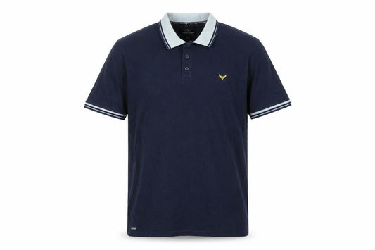Threadbare Men's Blue 2XL Cotton Polo Shirt Classic Casual