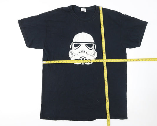 Gildan Men’s Black Star Wars Stormtrooper Graphic T-Shirt L