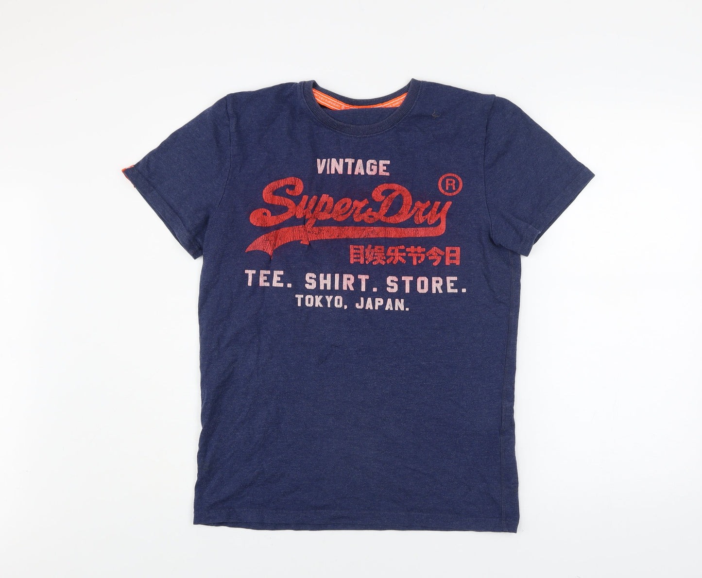 Superdry Men's Blue Vintage Graphic T-Shirt Size L