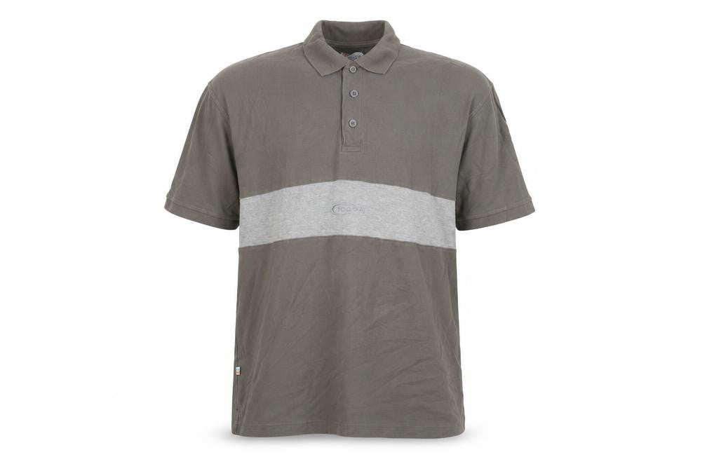 TOG24 Men's Grey XL Colourblock Cotton Polo Shirt