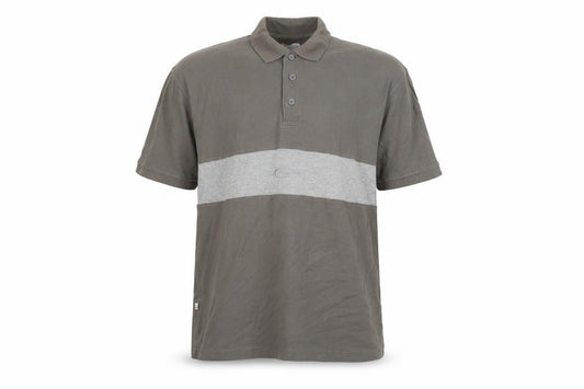 TOG24 Men's Grey XL Colourblock Cotton Polo Shirt
