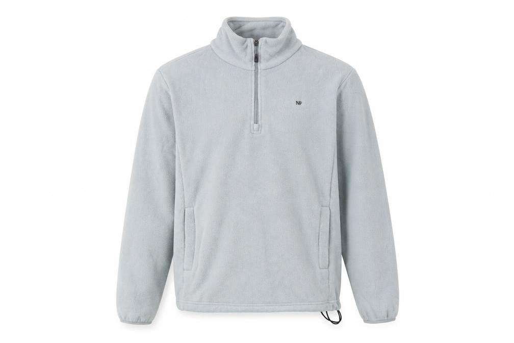 MP Men’s Grey Fleece 1/4 Zip Pullover Sweatshirt Size S