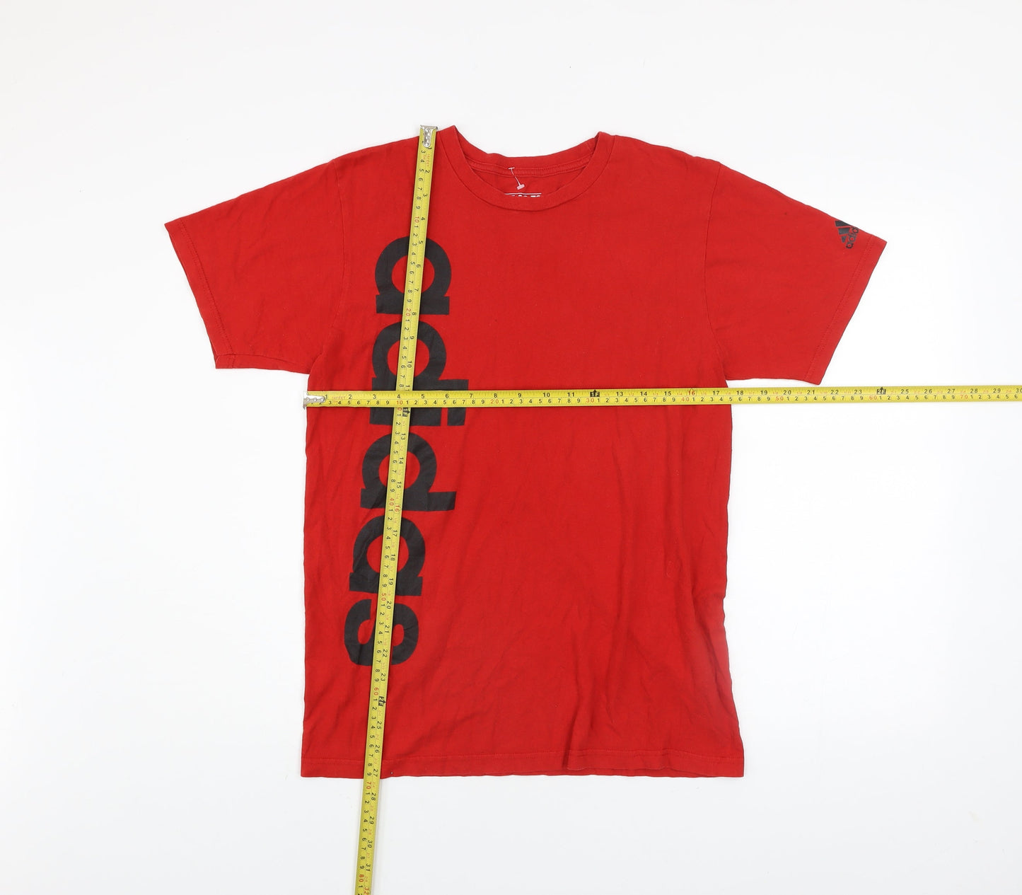 Mens UK Size M adidas Red  Cotton T-Shirt