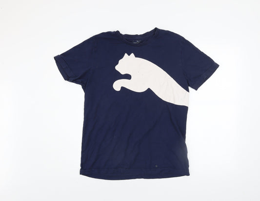 Mens UK Size M PUMA Blue  Cotton T-Shirt