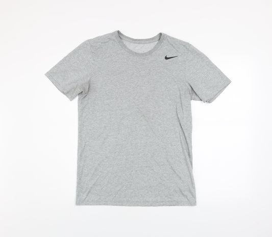 Nike Men's Grey Dri-Fit Athletic T-Shirt Small
