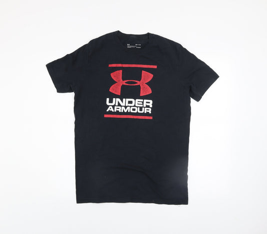 Mens UK Size S Under armour Black  Polyester T-Shirt