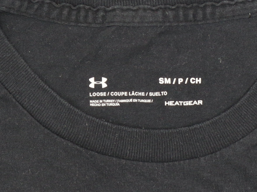 Mens UK Size S Under armour Black  Polyester T-Shirt