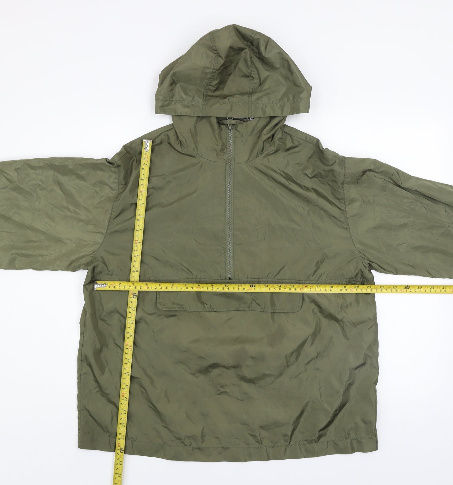 ASOS DESIGN Women’s Petite Green Hooded Anorak Jacket Size 6