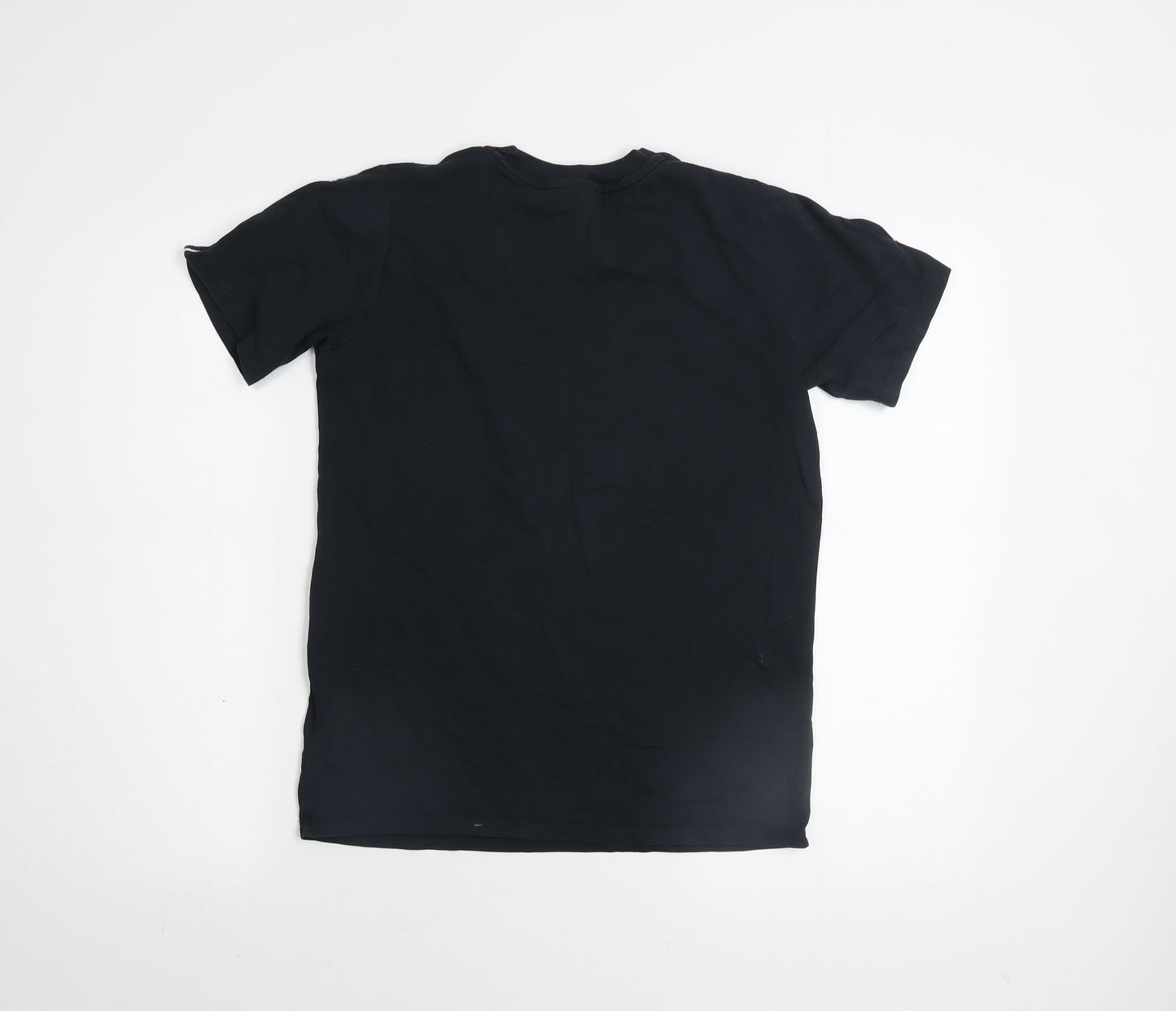 Nike Boys Black Logo Sports T-Shirt Size 158cm Short Sleeve Cotton Blend
