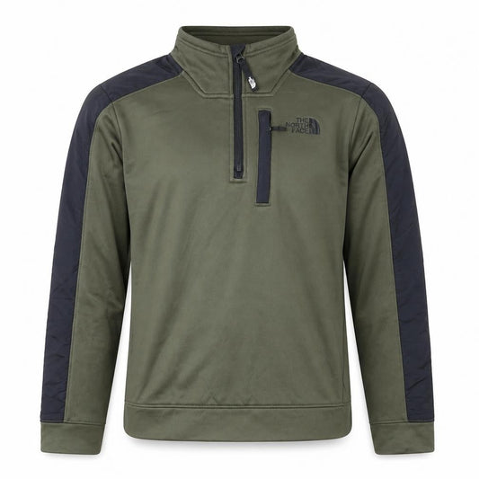 The North Face Boys Green XL Fleece Active Jacket with 1/4 Zip