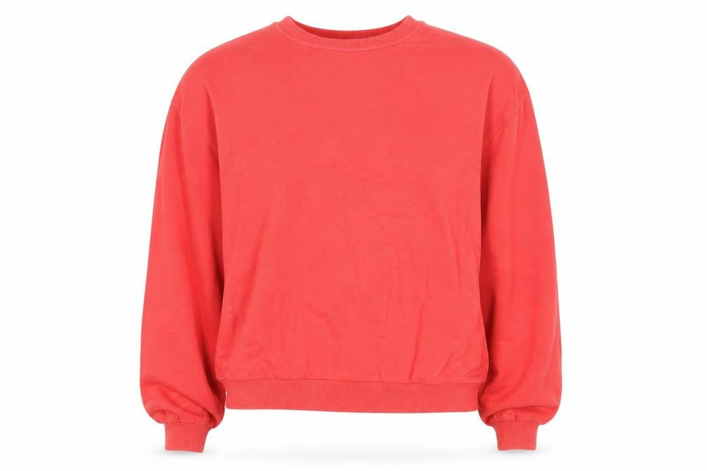 In Other Words Women’s Red Cotton Crew Neck Pullover Sweatshirt Size S