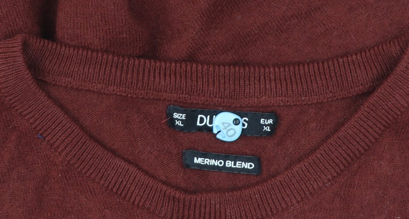 Dunnes Stores Women’s Burgundy Merino Blend Pullover Sweater XL
